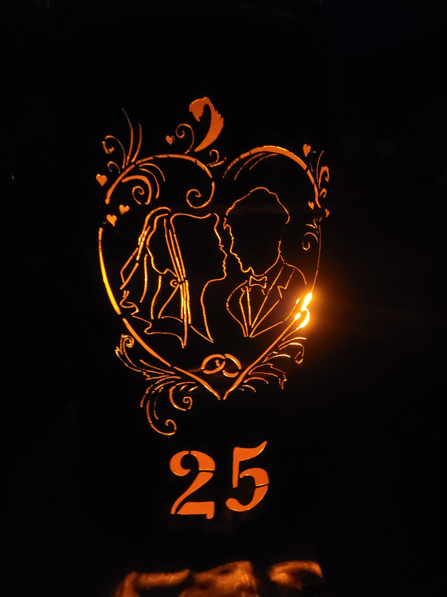Feuertonne Silberhochzeit