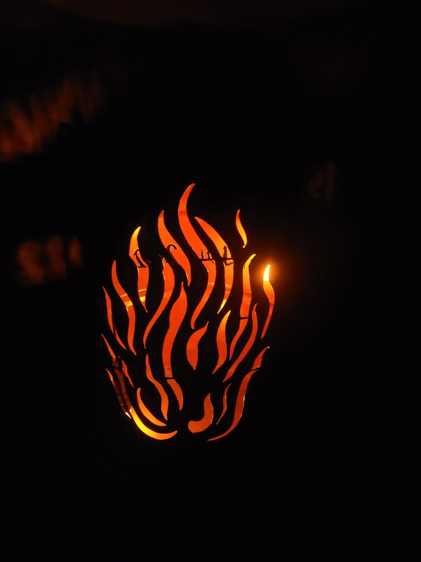 Feuertonne Feuer und Flamme