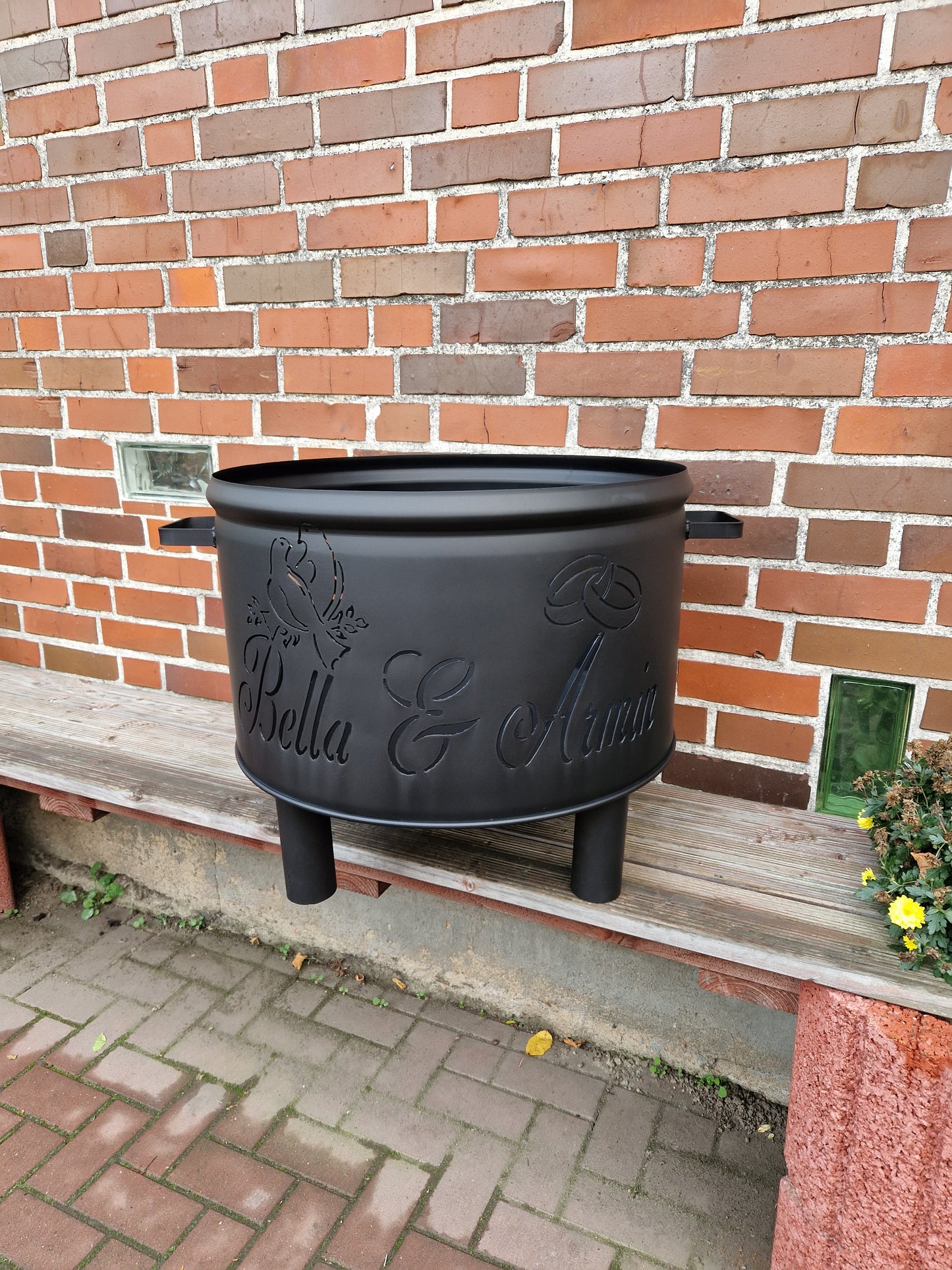 Fire bowl with your desired motif