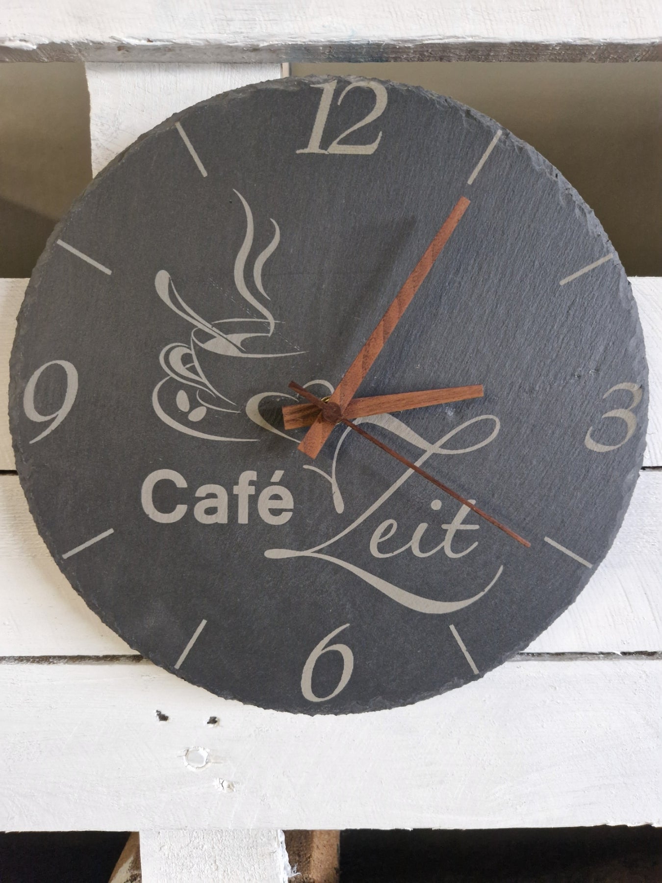 Slate clock "Deer"