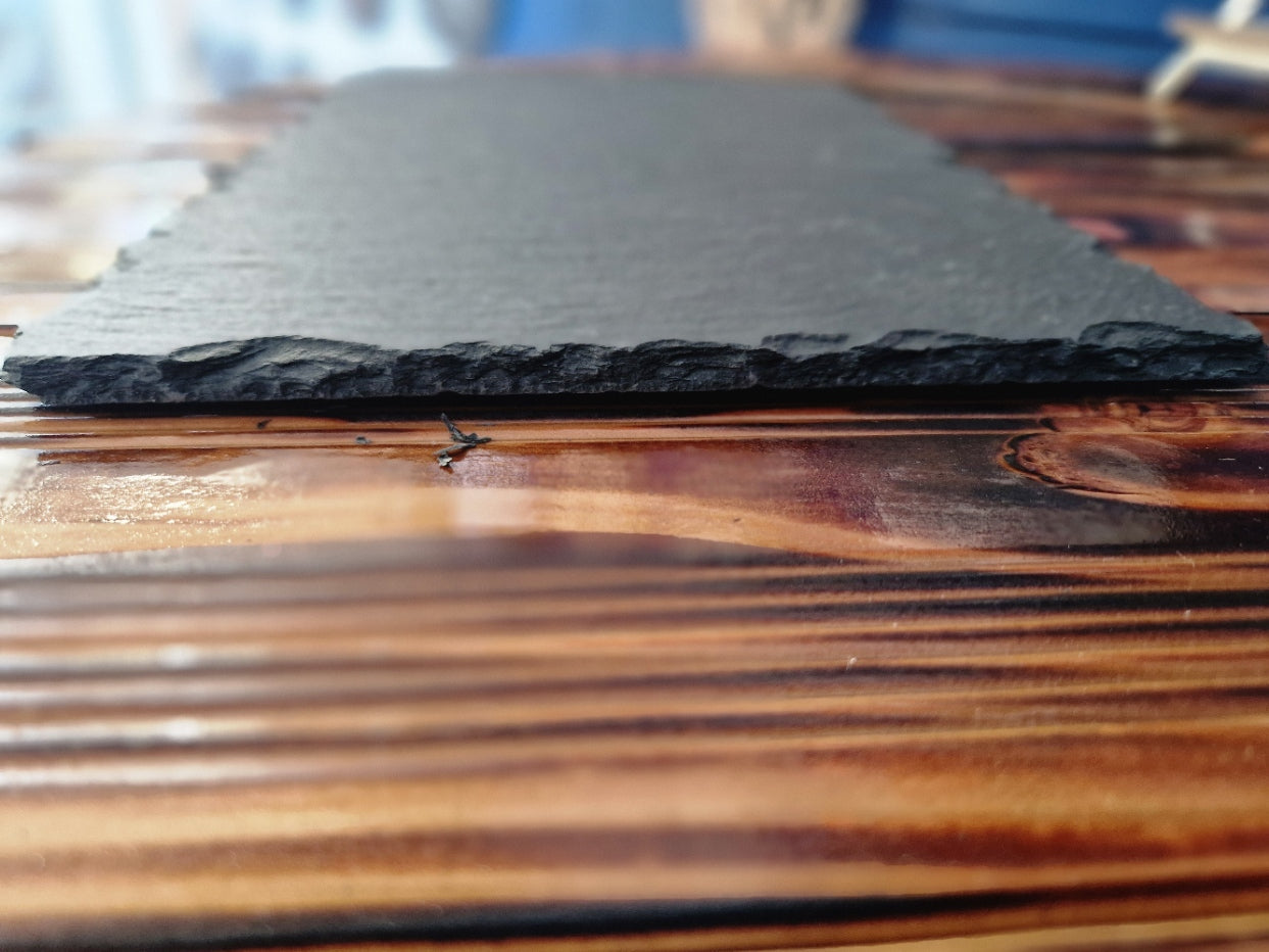Slate sign square "WITH YOUR DESIRED MOTIV"