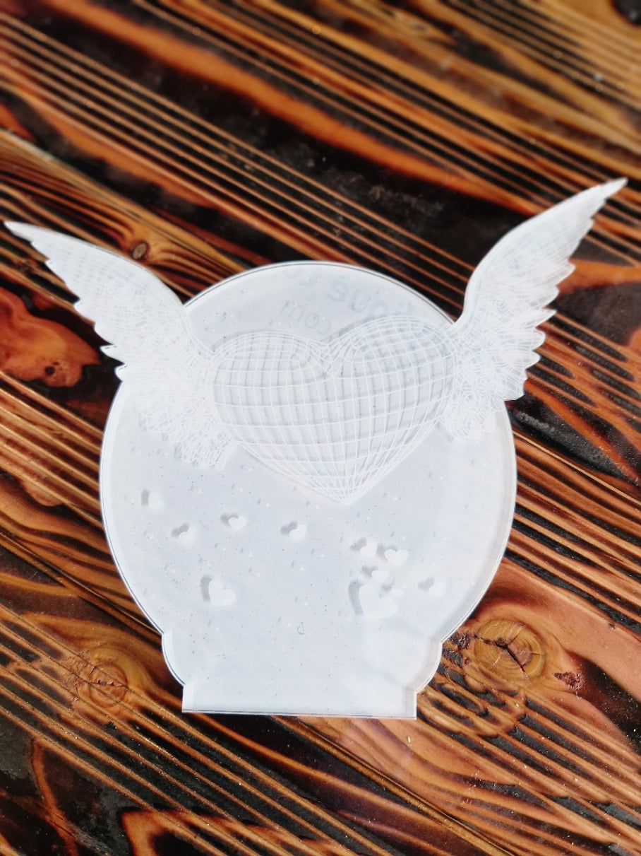 Nachtlicht Fliegendes Herz 3D