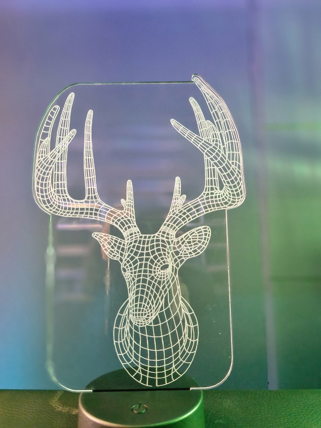 Nachtlicht Hirsch 3 D