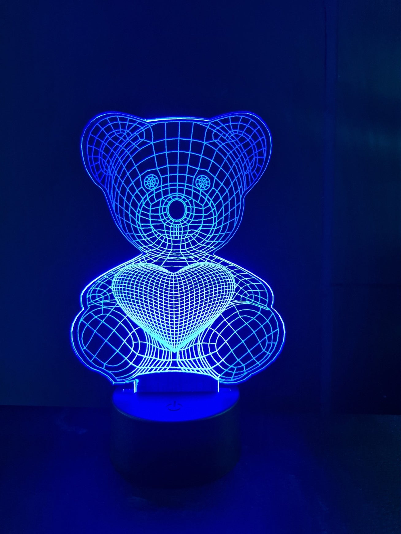 Night light bear with heart