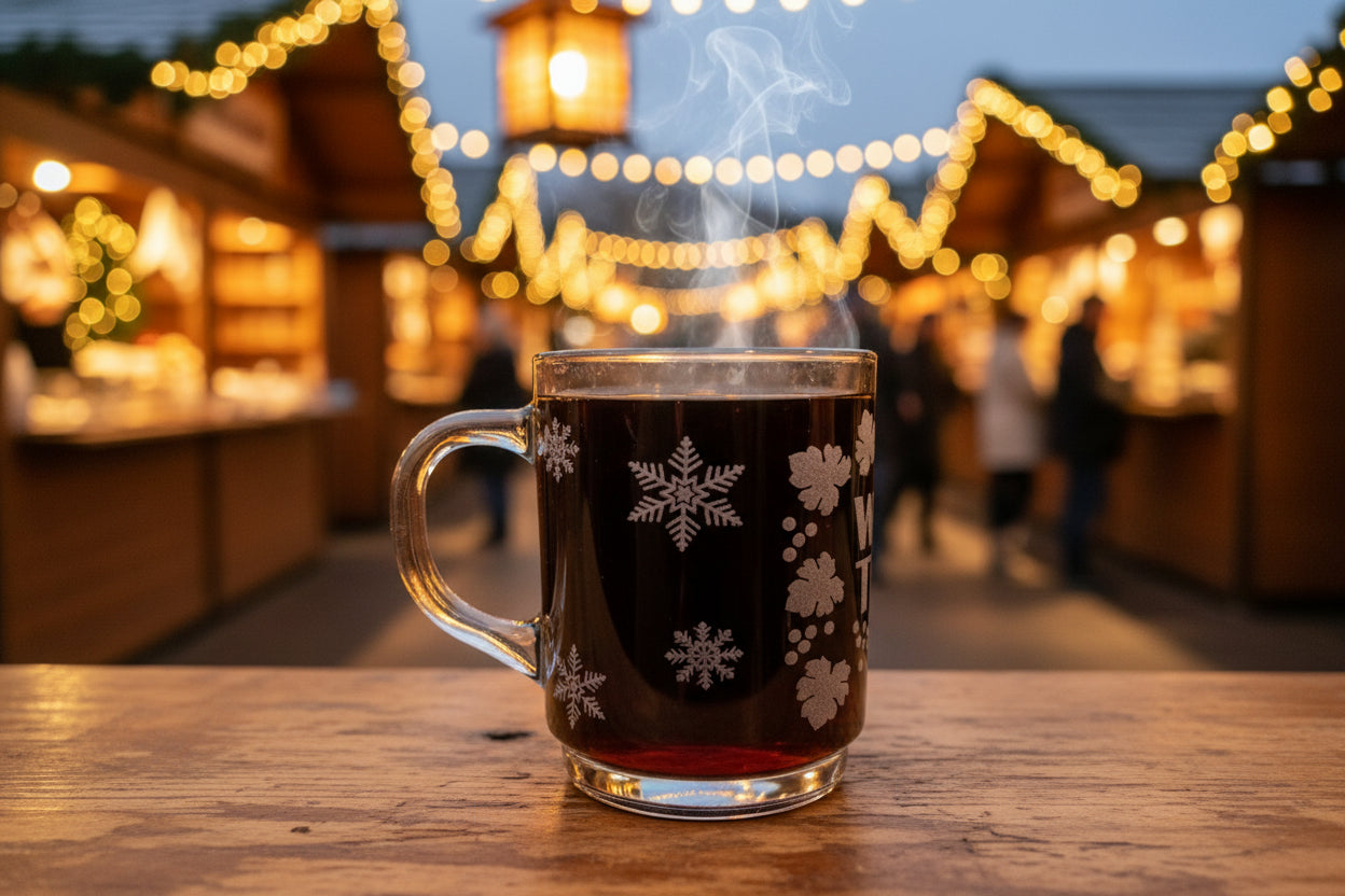 Glühweinglas mit Spruch" Wine Time "