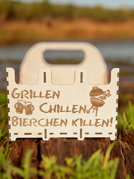 Bier - Sechserträger verschiedene Sprüche