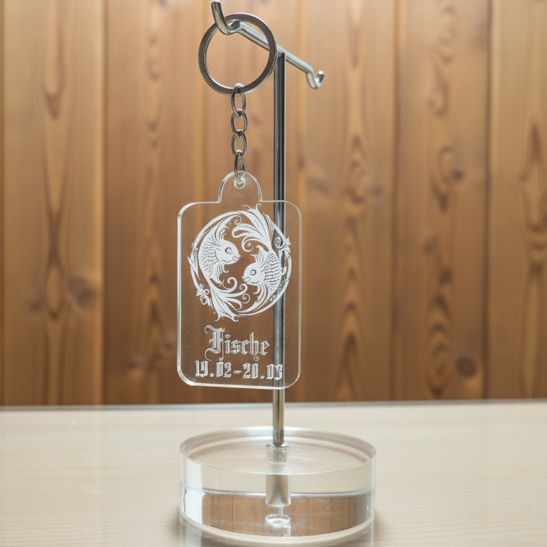 Acryl Schlüsselanhänger Sternzeichen Fische