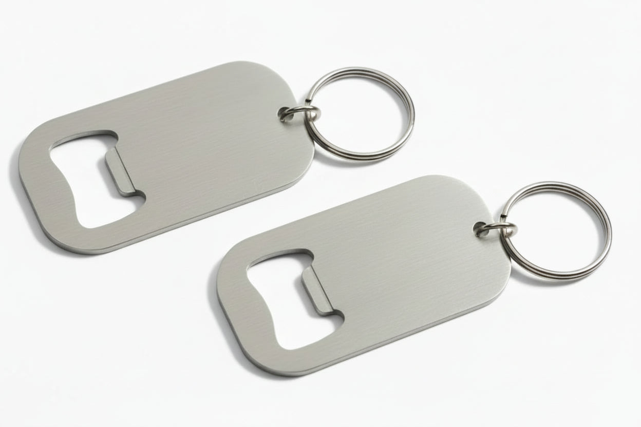 Flaschenöffner mit Wunschmotiv und Personalisierung Edelstahl