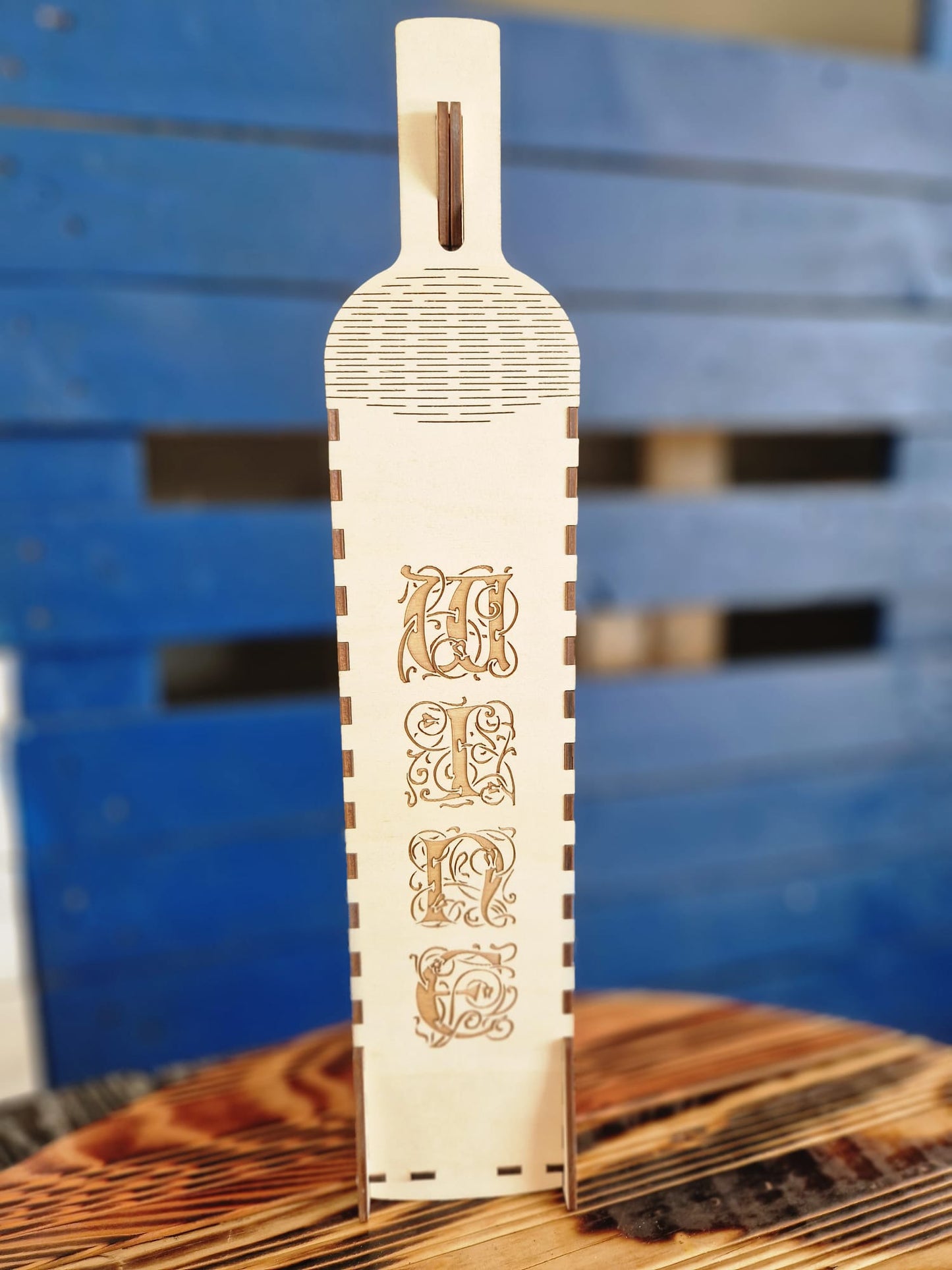 Weinverpackung aus Holz "Happy Birthday Wine"