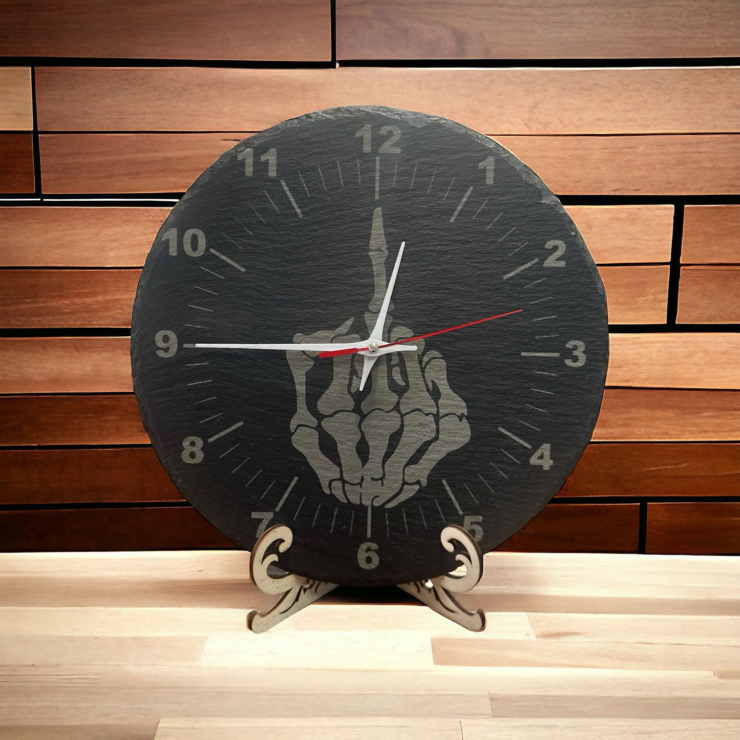 Slate clock "Deer"