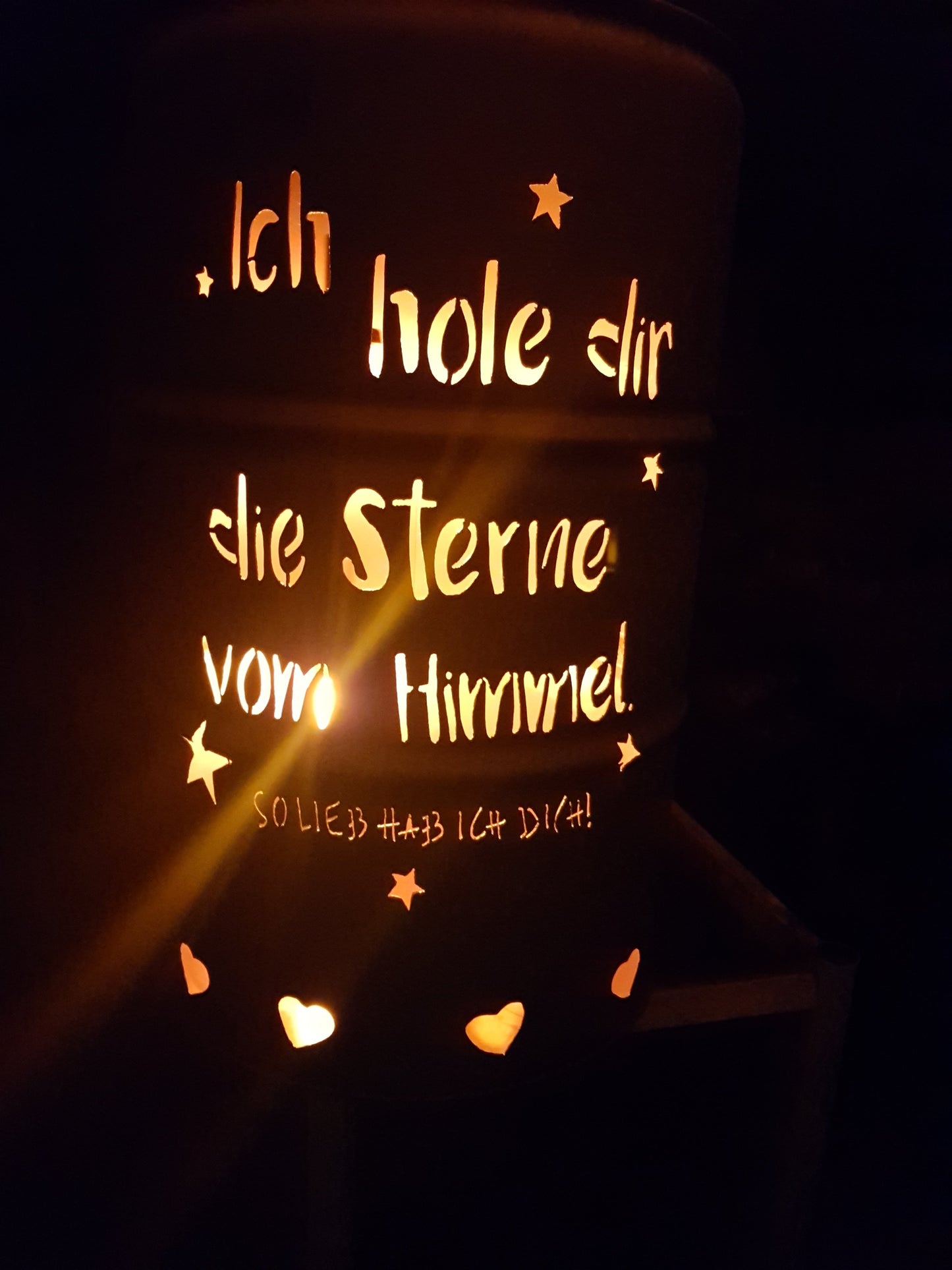 Feuertonne Ich hole Dir die Sterne vom Himmel
