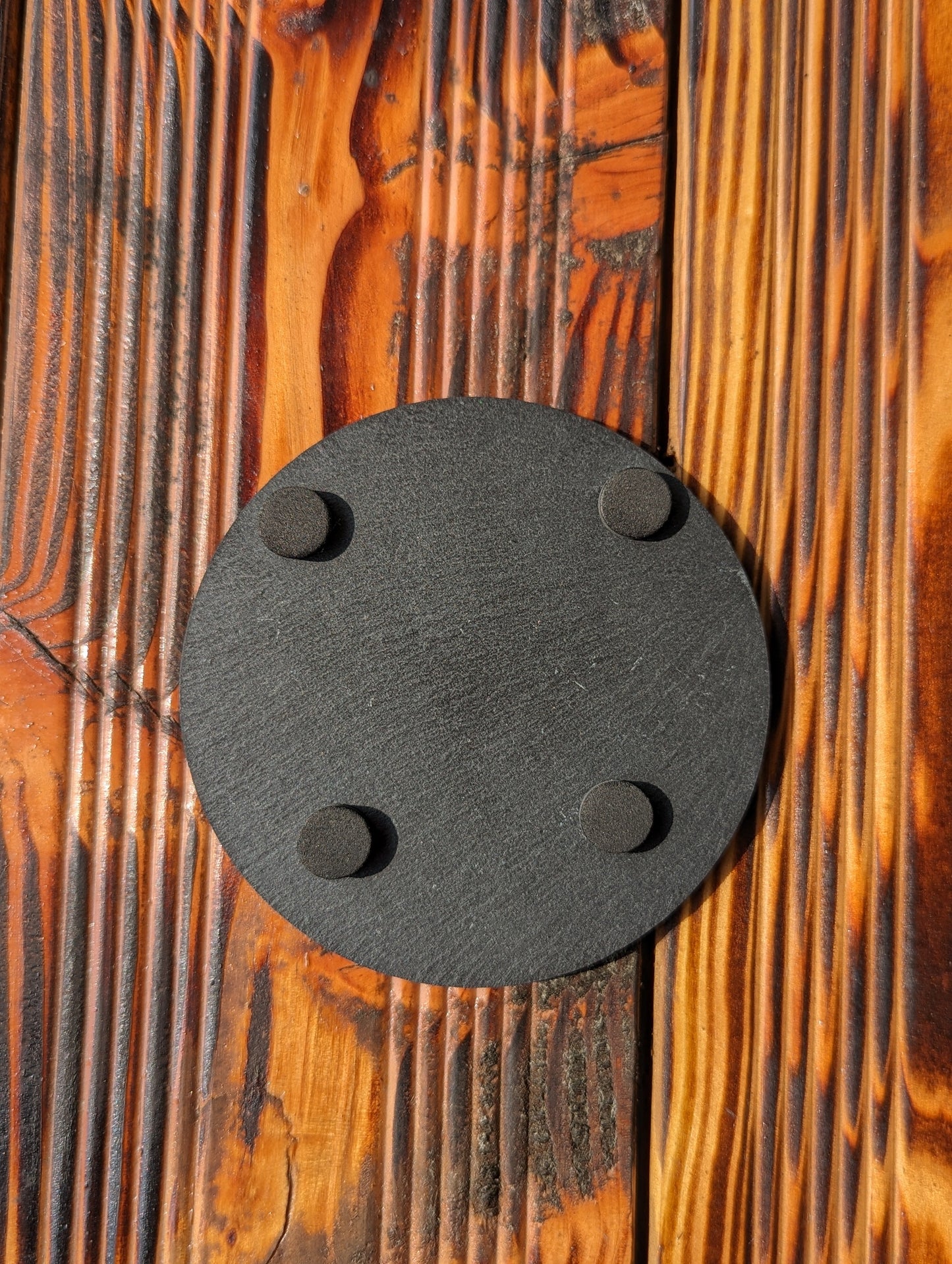 Slate coaster USA skull
