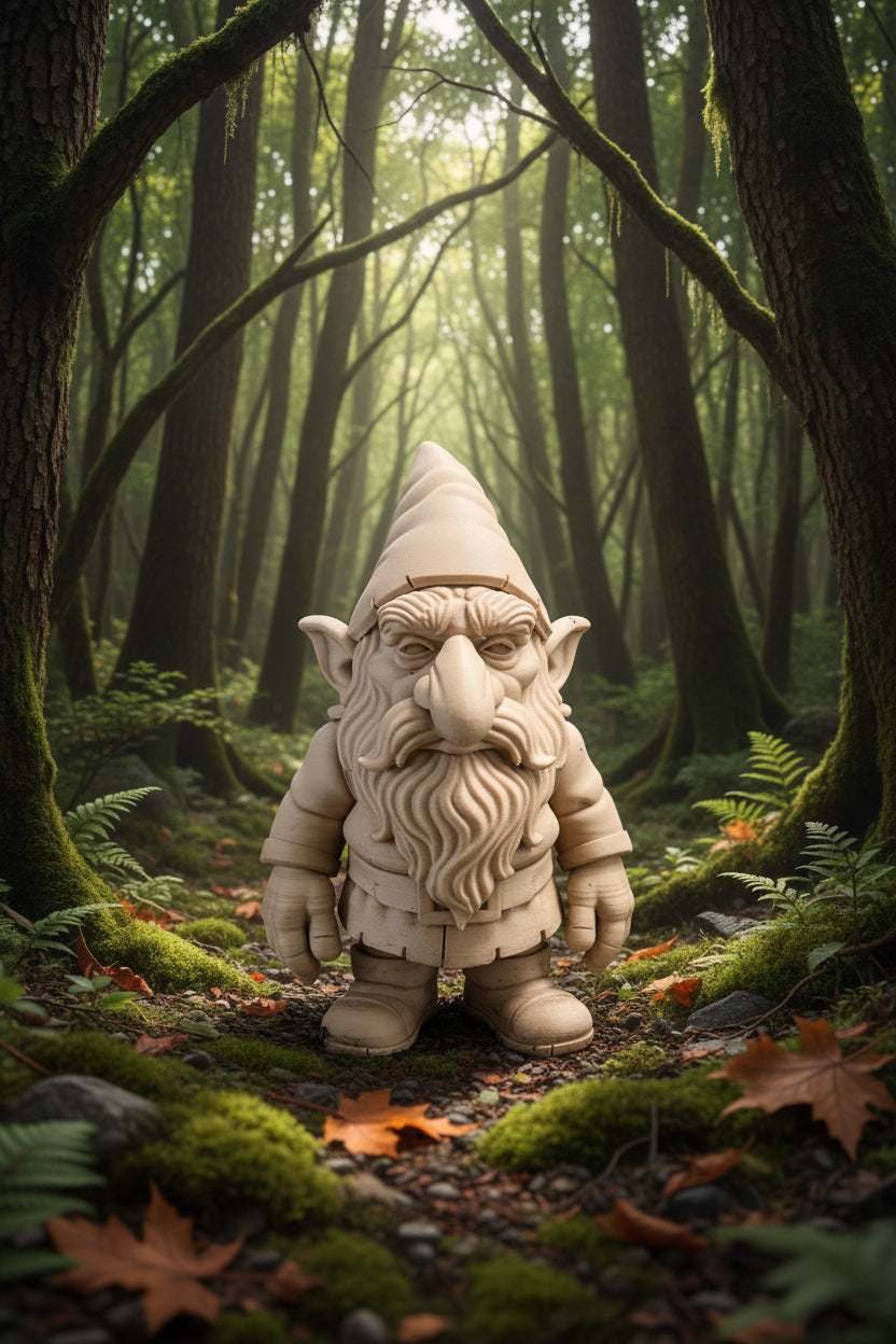 alter Troll mit langem Bart