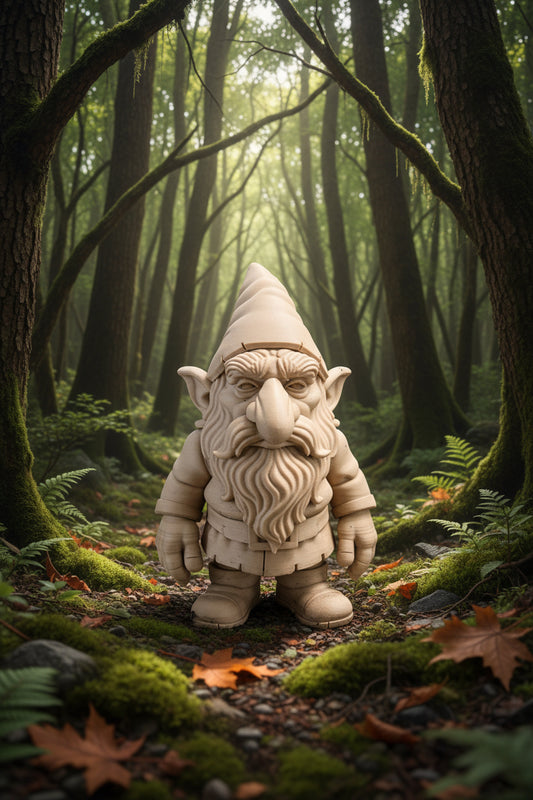 alter Troll mit langem Bart