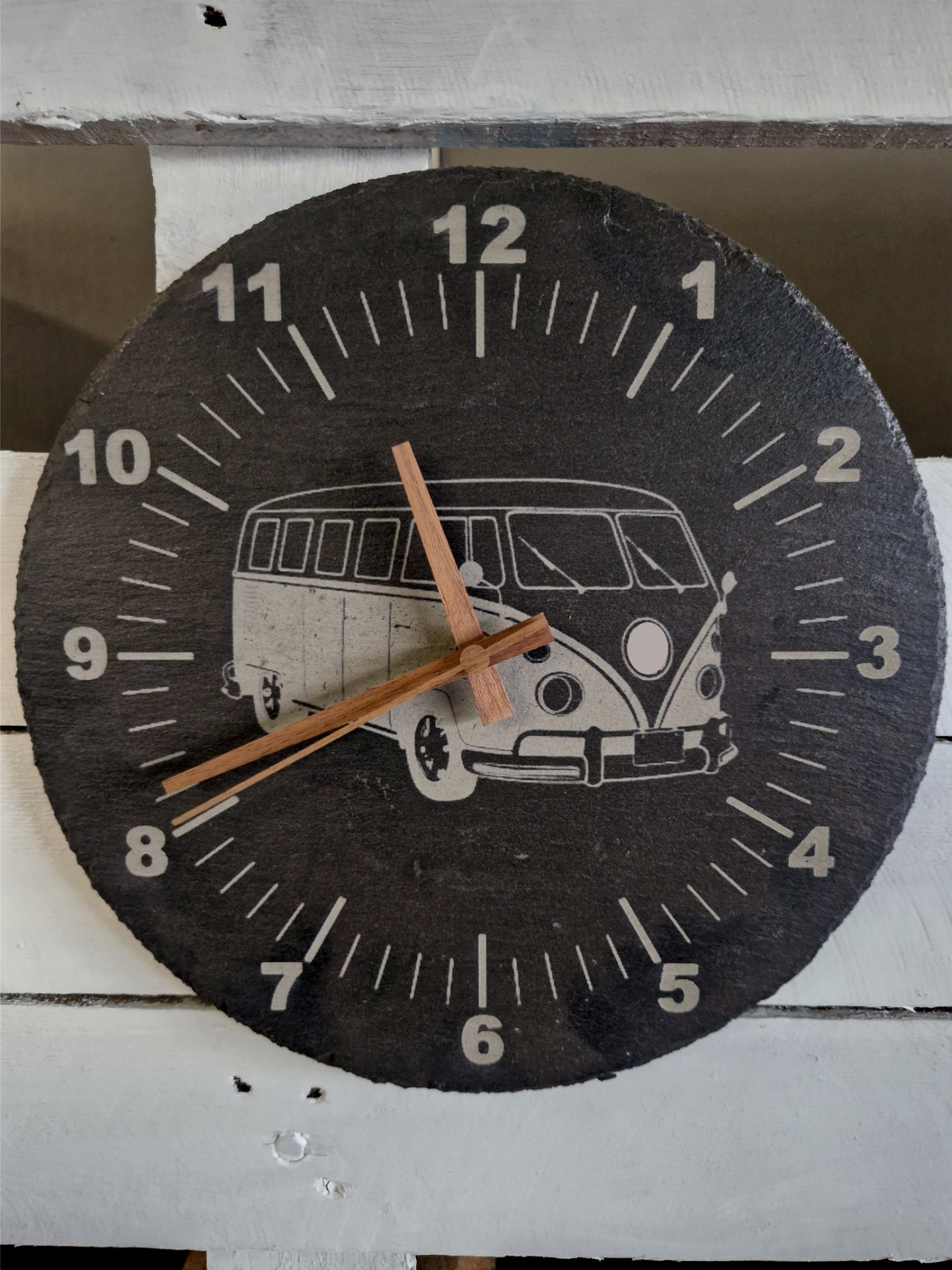Slate clock "Deer"