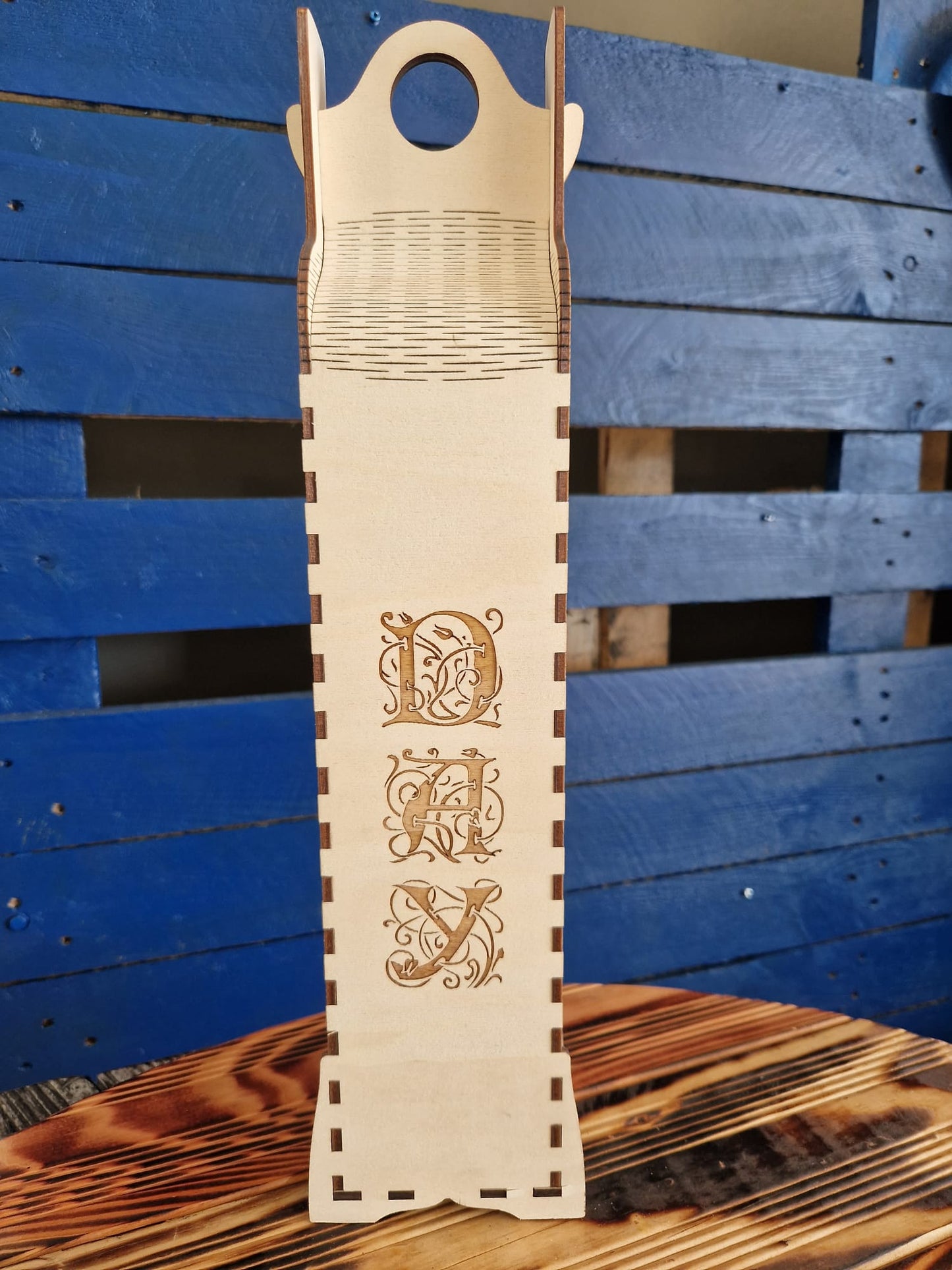 Weinverpackung aus Holz "Happy Birthday Wine"