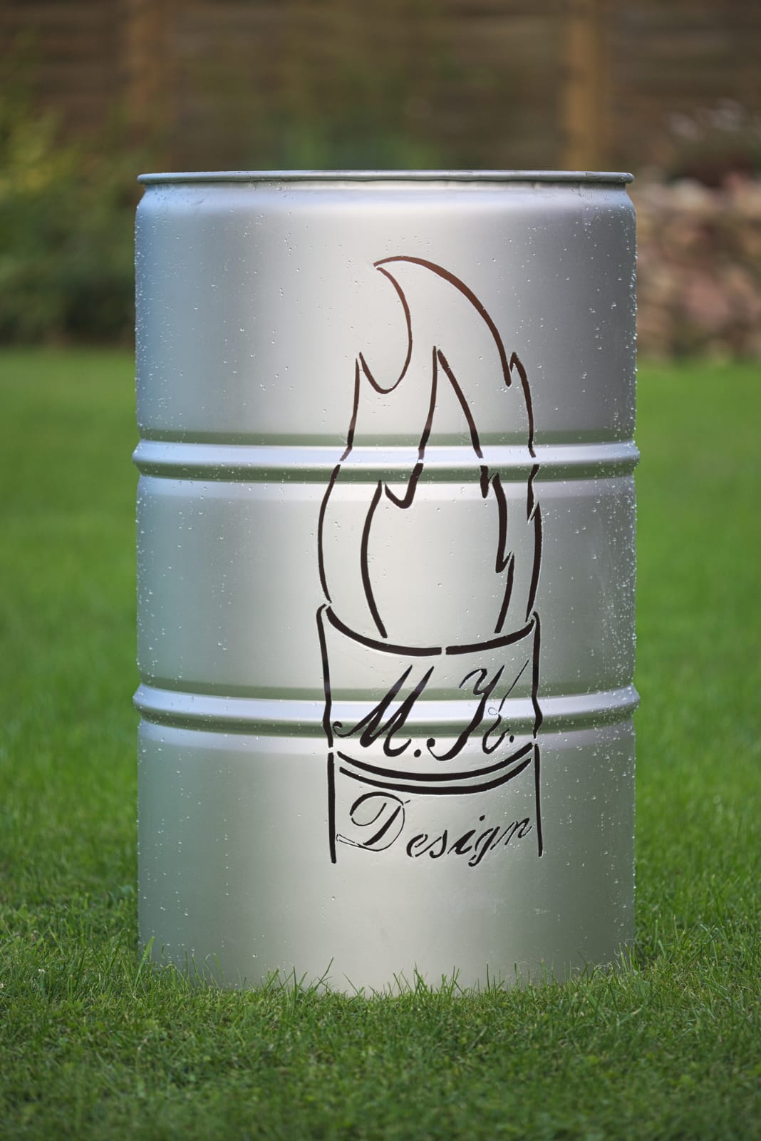 Feuertonne Frohe Weihnachten