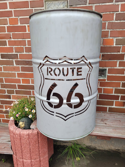 Fire barrel Route 66