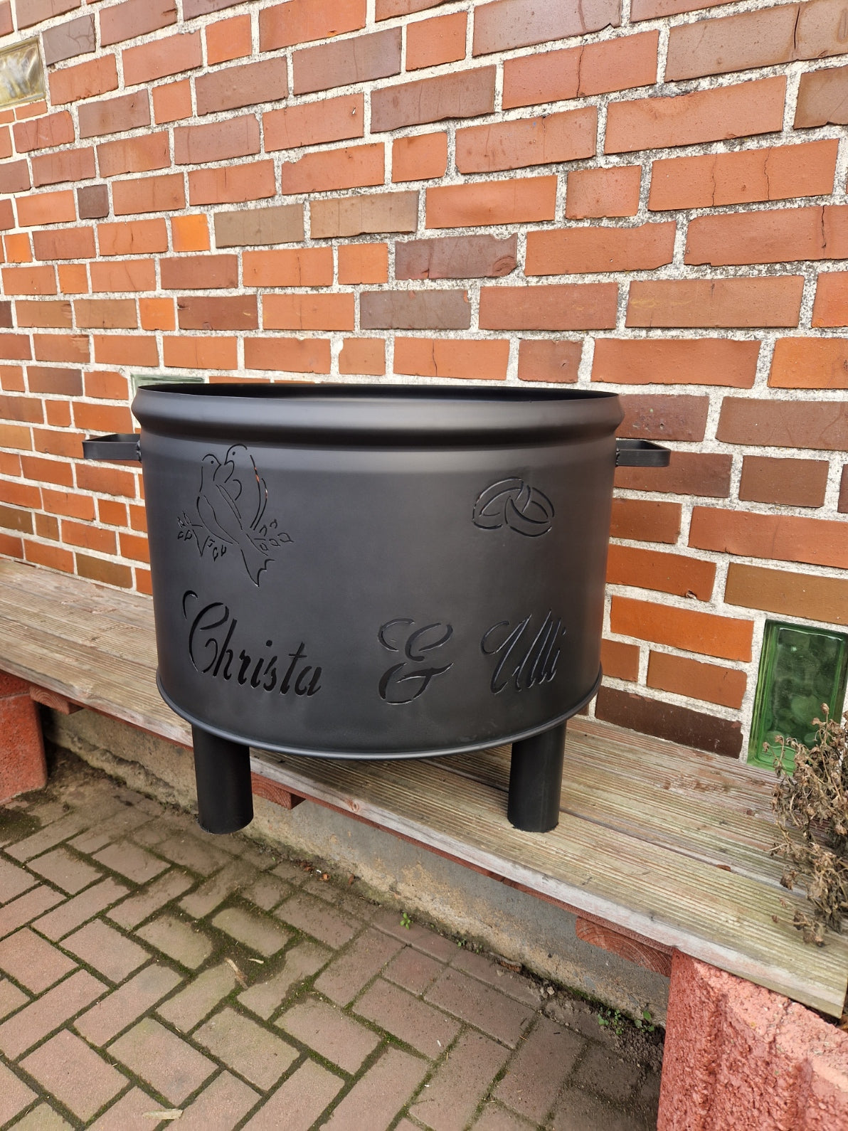 Fire bowl with your desired motif