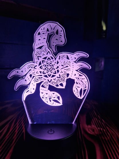 Night light plastic "Scorpion" 