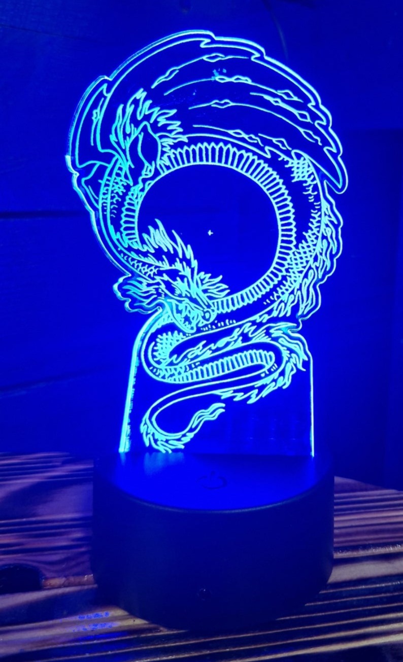 Night light dragon motif 2 