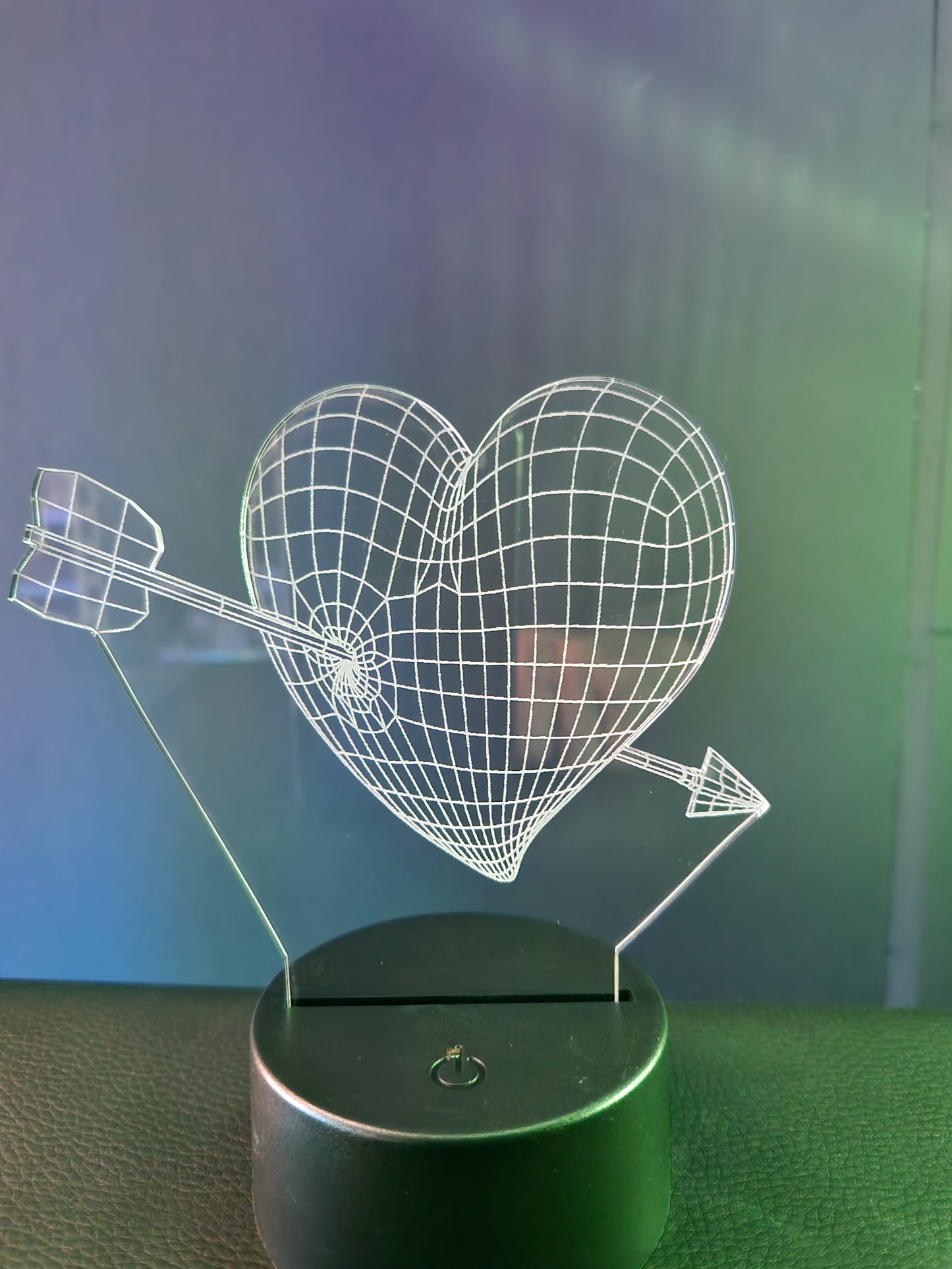 Night light heart with arrow 