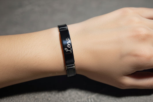 Sportliches Armband mit Gravur