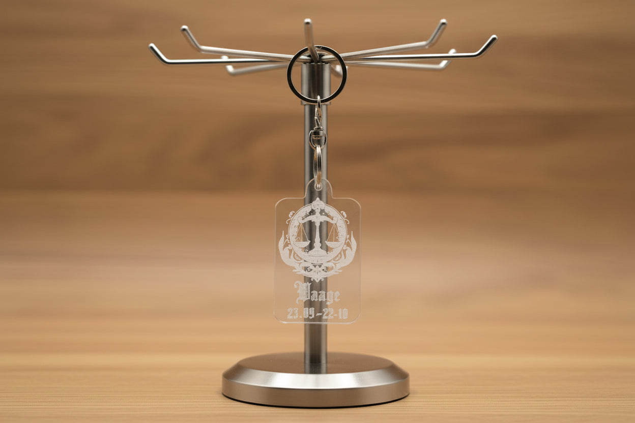 Acryl Schlüsselanhänger Sternzeichen Waage