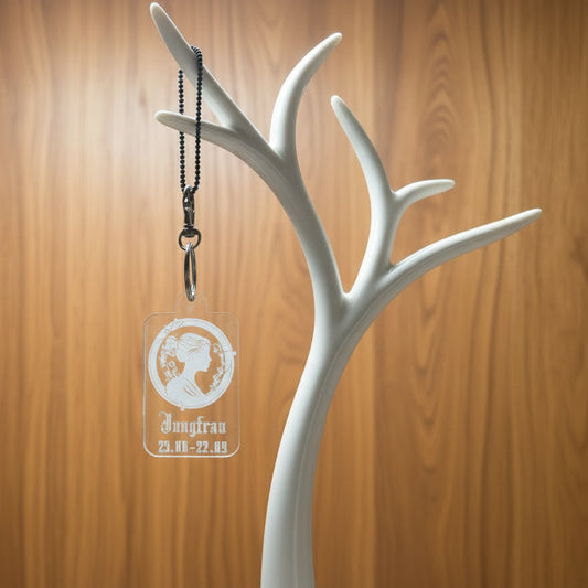 Acryl Schlüsselanhänger Sternzeichen Jungfrau