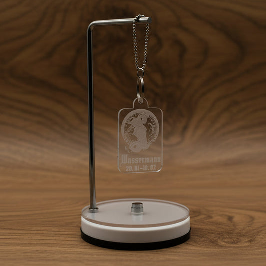 Acryl Schlüsselanhänger Sternzeichen Wassermann