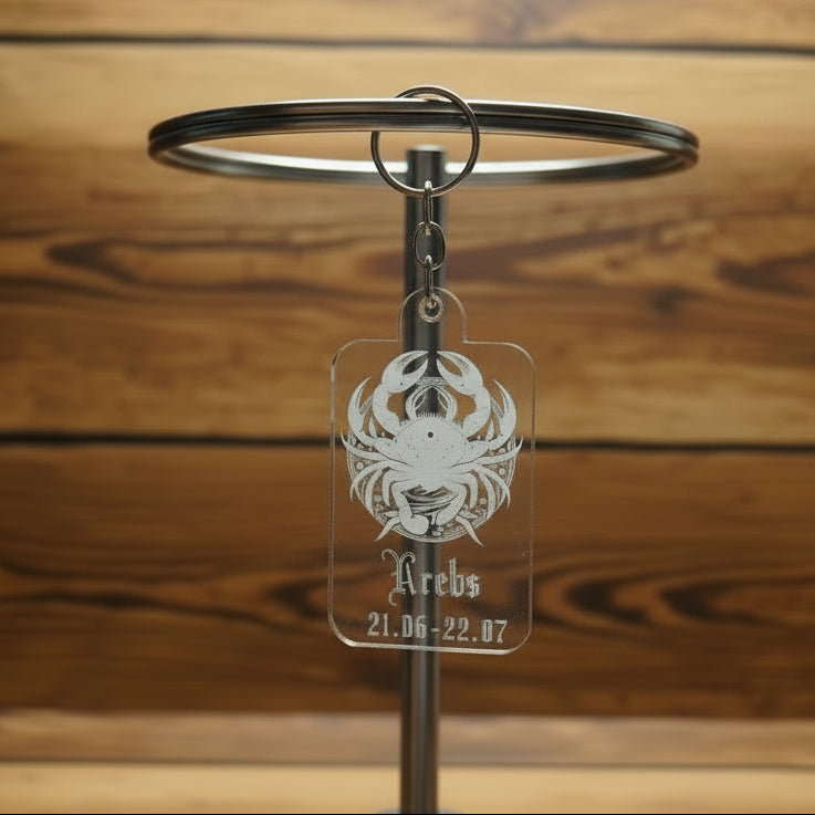 Acryl Schlüsselanhänger Sternzeichen Krebs