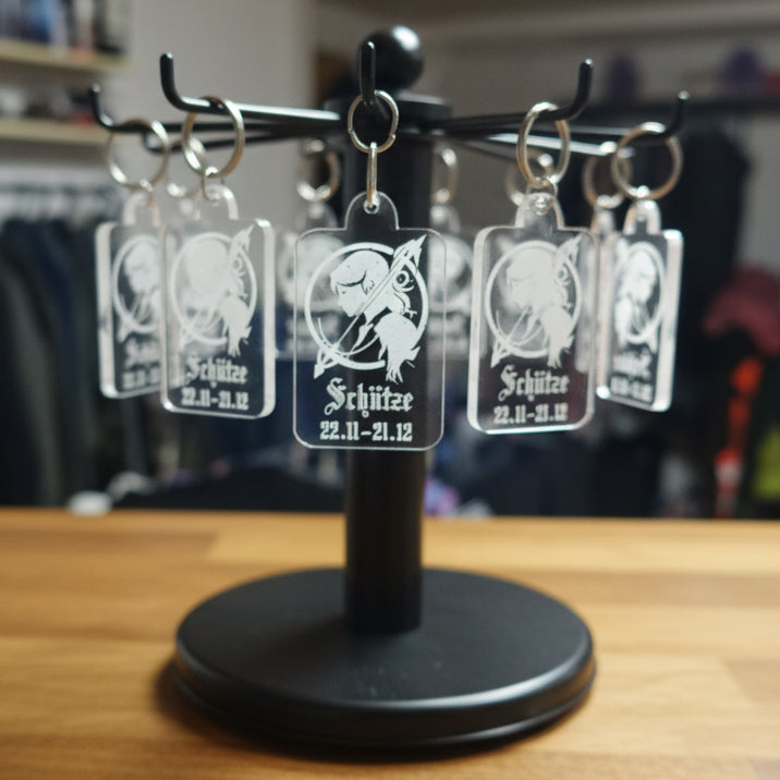 Acryl Schlüsselanhänger Sternzeichen Schütze