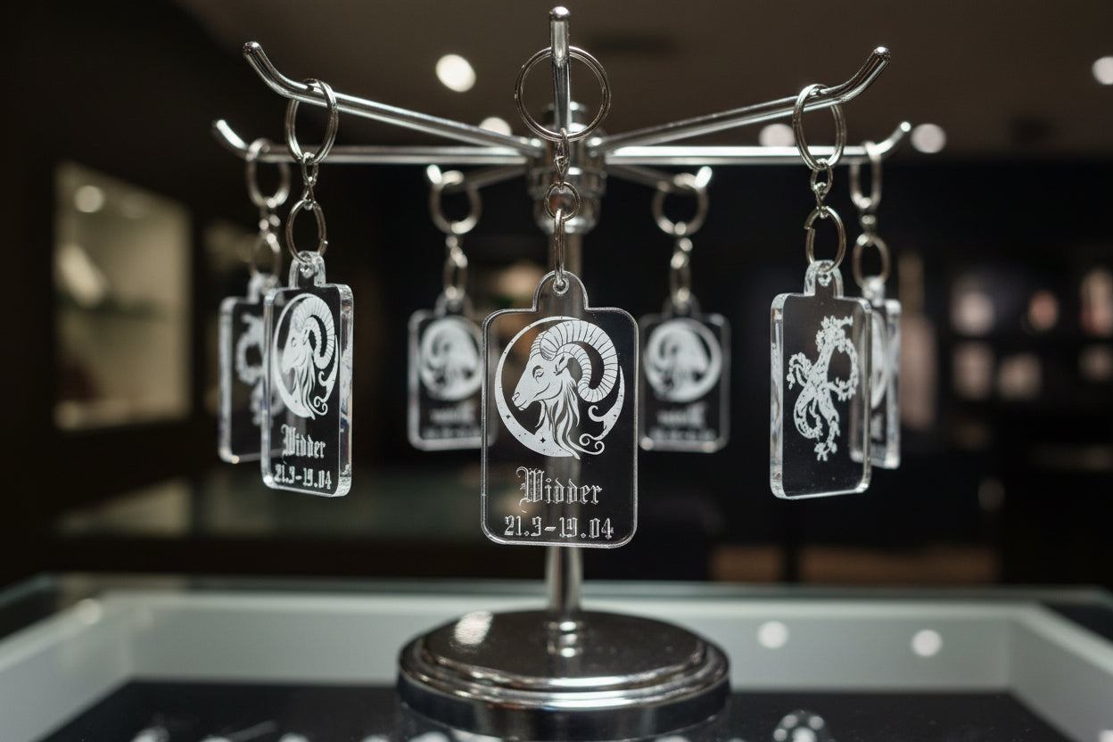 Acryl Schlüsselanhänger Sternzeichen Widder