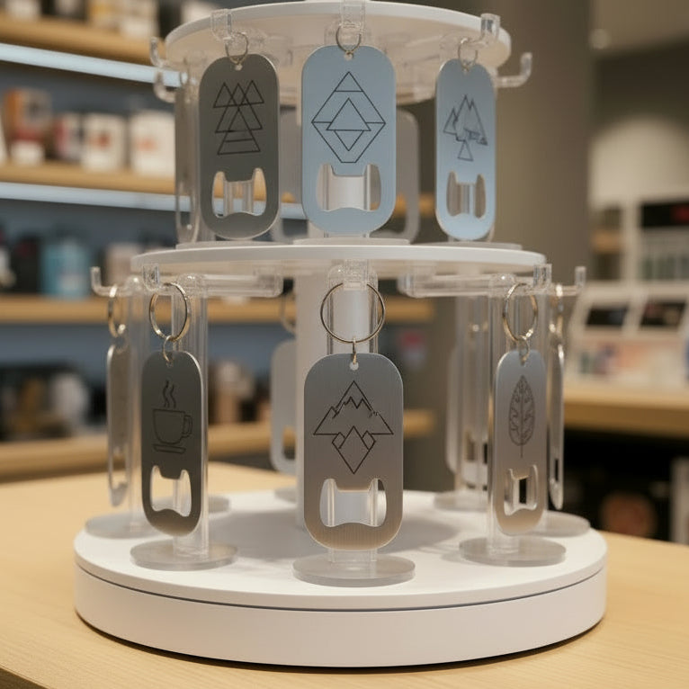 Flaschenöffner mit Wunschmotiv und Personalisierung Edelstahl