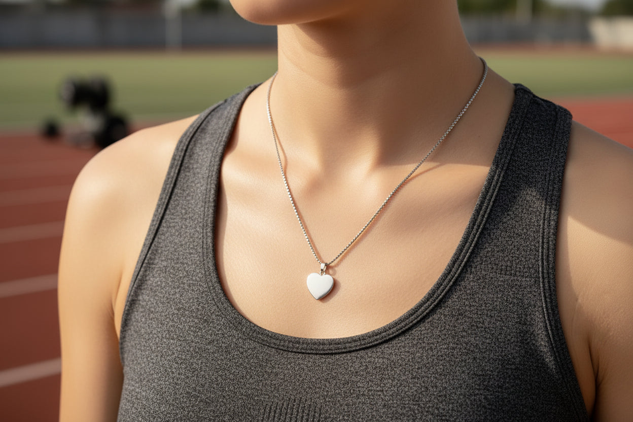 Halskette mit Herz und Gravur