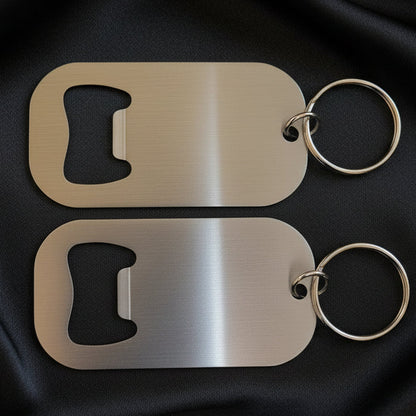 Flaschenöffner mit Wunschmotiv und Personalisierung Edelstahl
