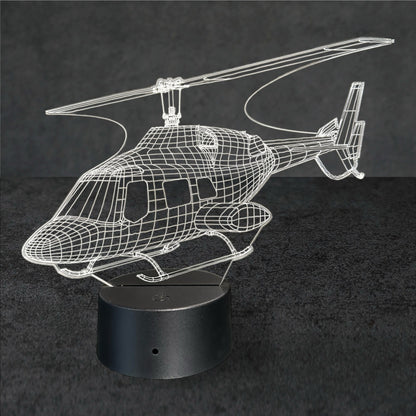 Nachtlicht Hubschrauber 3D