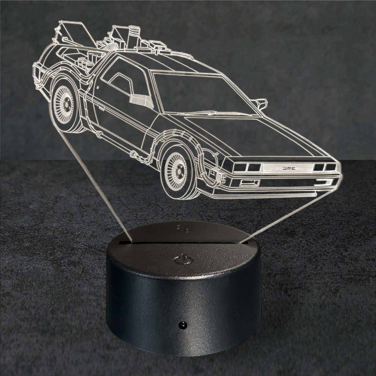 Nachtlicht Delorean 3D