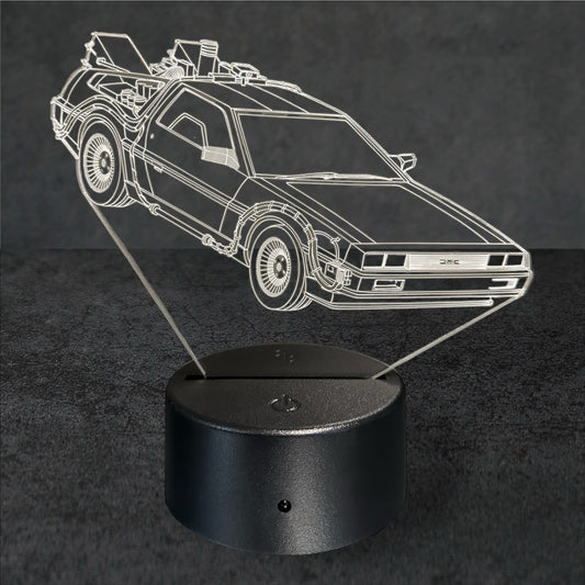 Nachtlicht Delorean 3D