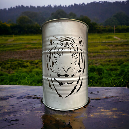 Fire barrel tiger