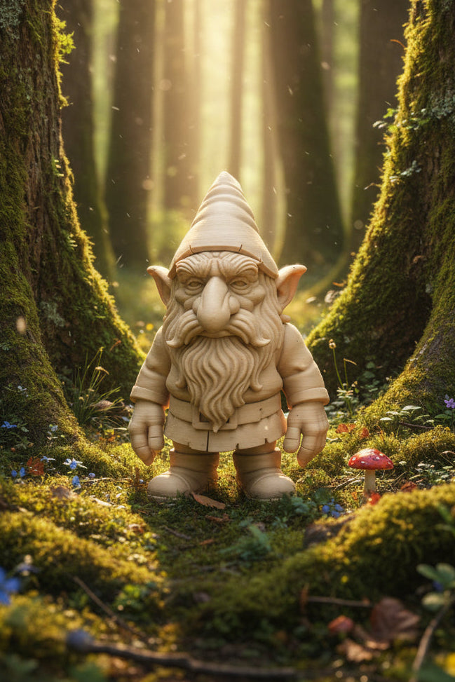 alter Troll mit langem Bart