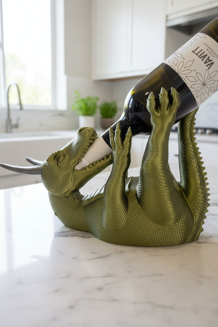 3D Druck Flaschenhalter Drache – Weinflaschenhalter