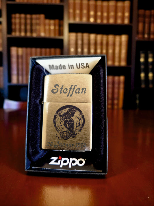 Zippo Original Sternzeichen Wassermann