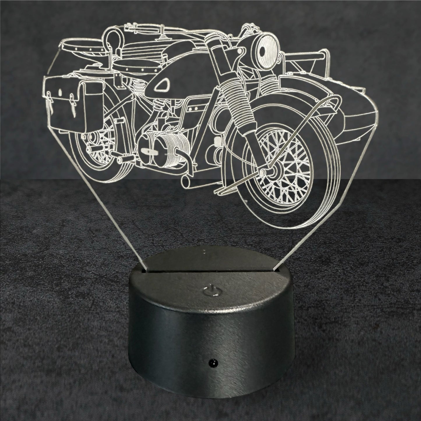 Nachtlicht Militär Motorrad 3D