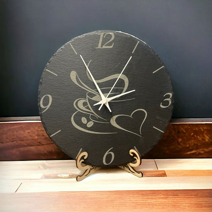 Slate clock "Deer"