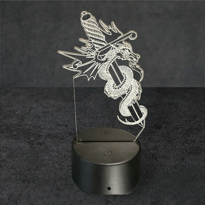 Night light dragon motif 5 