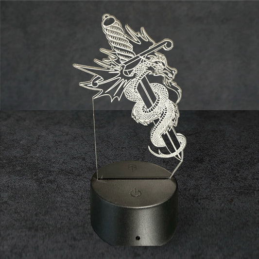 Night light dragon motif 5 